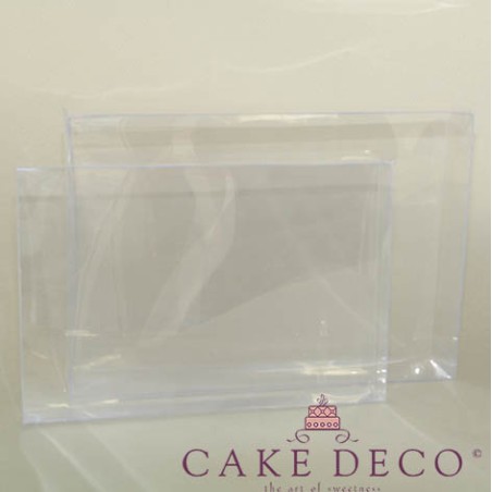 Κουτί πλαστικό διαφανές για μπισκότα & πλακέτες 23,8x16,7xY4εκ.