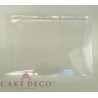 Clear Plastic Box for Cookies & Plaquettes 23,8x16,7xY4cm.