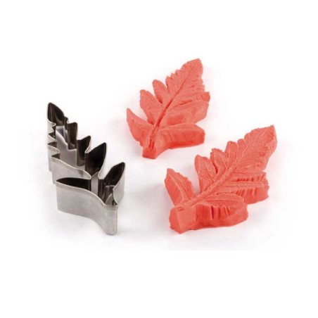 Veineers kit with metal dough cutter Poppy leaf