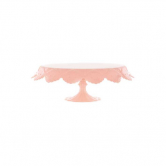 Papillon Large Pink Transparent Cake Stand ø 280 x H120mm