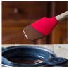 Pink Silicone Spatule with wooden handle