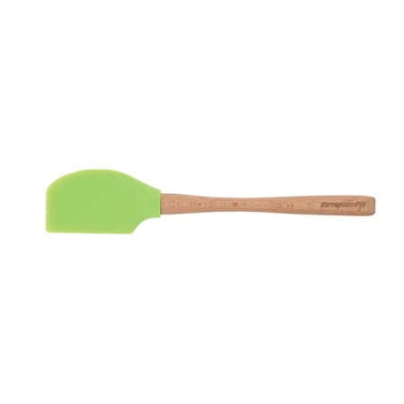 Green Silicone Spatule with wooden handle