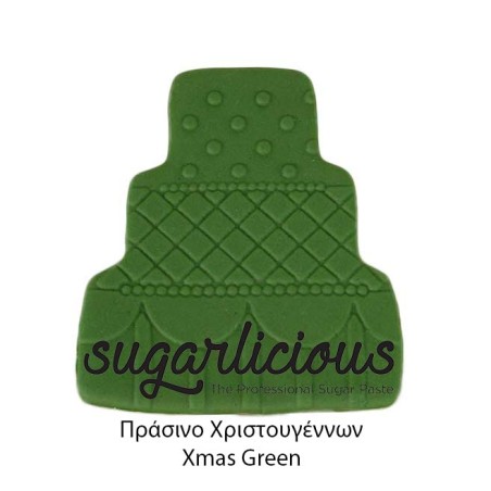 Ζαχαρόπαστα Sugarlicious Πράσινο Χριστουγέννων 250γρ