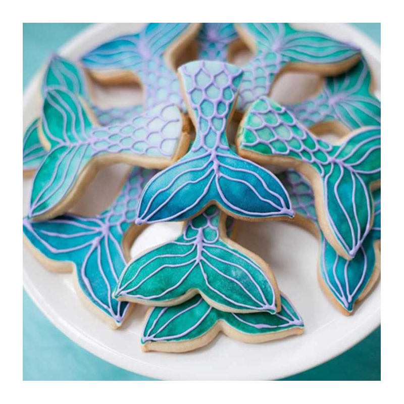 Mermaid Tail Cookie Cutter 4.5in