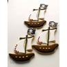 Metallic Cookie Cutter Pirate Ship 