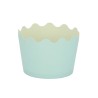 Small Cupcake Cups with anti-stick Baking Sheet D5,7xH4cm. - Light Blue - 20pcs
