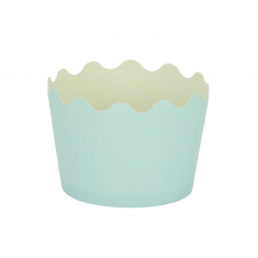 Κυπελάκια Cupcakes με καραμελόχαρτο Μικρά Δ5,7xΥ4εκ. - Γαλάζιο - 20τεμ