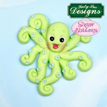 Octopus Sugar Buttons Silicone Mould