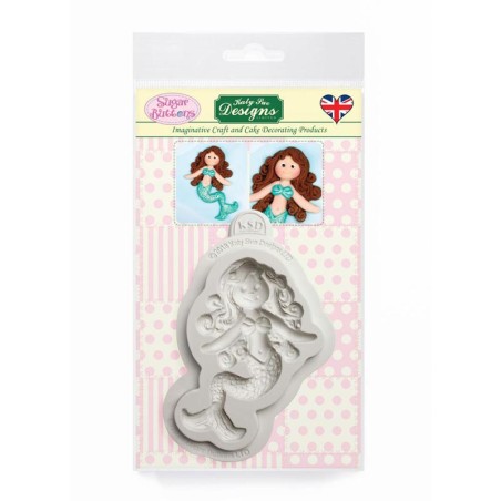 Little Mermaid Sugar Buttons Silicone Mould