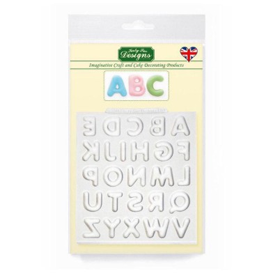 Καλούπι Σιλικόνης της Katy Sue - Καμπυλωτά Γράμματα - Αγγλικά (Domed Alphabet)