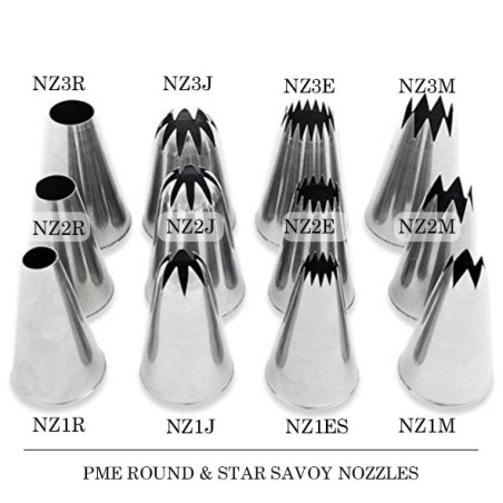 Small Open Star Savoy Nozzle No.1M 10mm