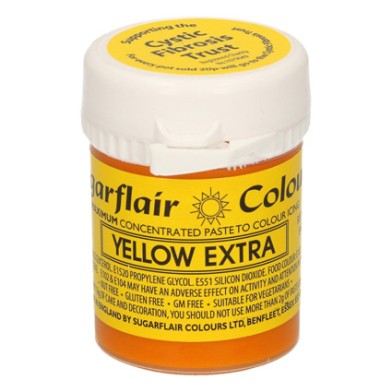 Yellow Extra 42gr Sugarflair Paste Concentrated Colors