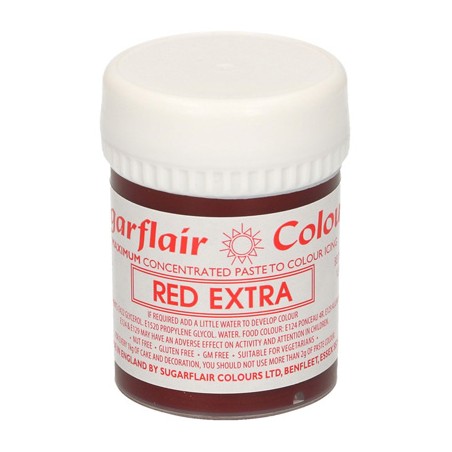 Έξτρα Κόκκινο Συμπυκνωμένο Βρώσιμο Χρώμα 42γρ της Sugarflair