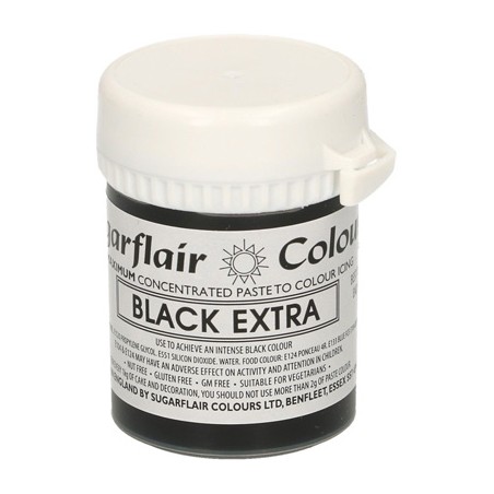 Έξτρα Μαύρο Συμπυκνωμένο Βρώσιμο Χρώμα 42γρ της Sugarflair