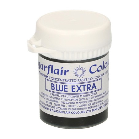 Έξτρα Μπλε Συμπυκνωμένο Βρώσιμο Χρώμα 42γρ της Sugarflair