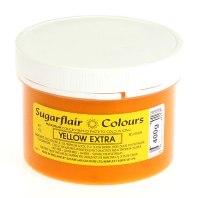 Yellow Extra 400gr Sugarflair Paste Concentrated Colors