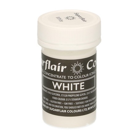 Λευκό Συμπυκνωμένο Βρώσιμο Παστέλ Χρώμα 25γρ της Sugarflair