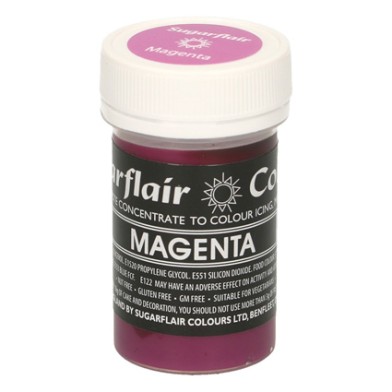 Magenta 25gr Sugarflair Pastel Paste Concentrated Colors