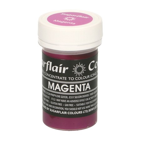 Magenta 25gr Sugarflair Pastel Paste Concentrated Colors