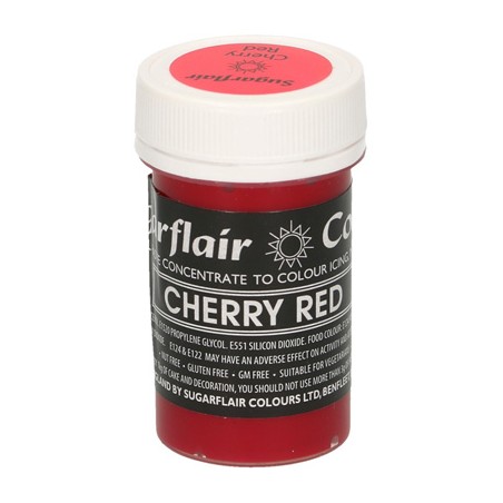 Cherry Red 25gr Sugarflair Pastel Paste Concentrated Colors