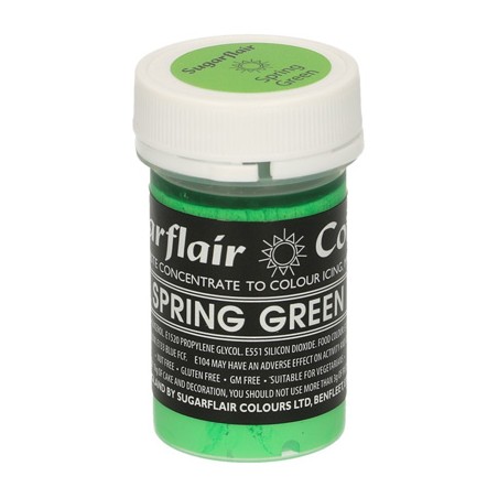 Spring green 25gr Sugarflair Pastel Paste Concentrated Colors