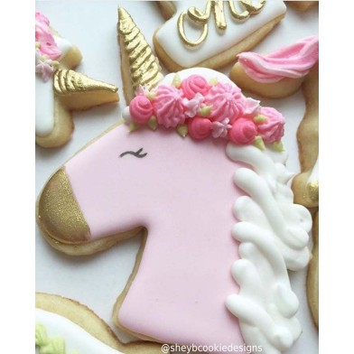 Unicorn Head With Mane Cookie Cutter 5in