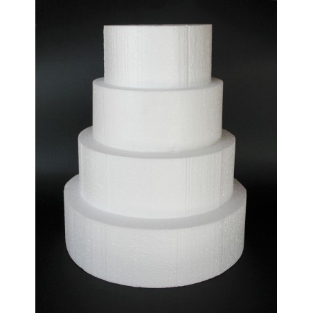 Styrofoam for Dummy cakes - Round Ø22xY10cm