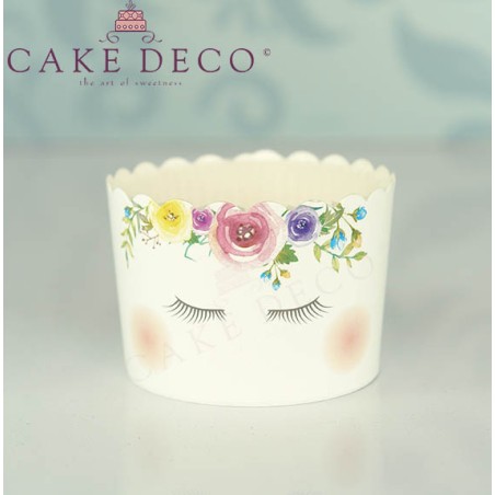 Unicorn Cupcake Baking Cases  with anti-stick liner D7xH4,5cm. 20pcs