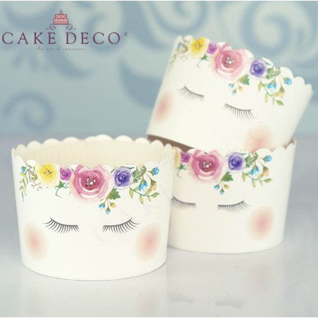 Unicorn Cupcake Baking Cases  with anti-stick liner D7xH4,5cm. 20pcs