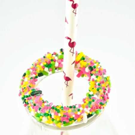 Animal Paper Straws Flamingo Foil