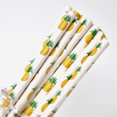 Fruit Paper Straws Pineapple