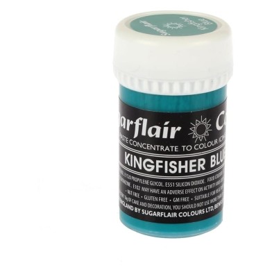 Kingfisher Blue 25gr Sugarflair Pastel Paste Concentrated Colors