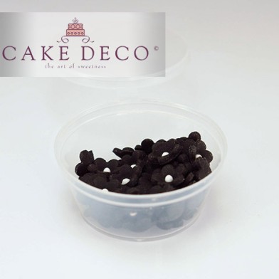 Cake Deco Black Flowers (50pcs)