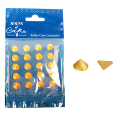Gold Metallic Jelly Studs - Pack of 20