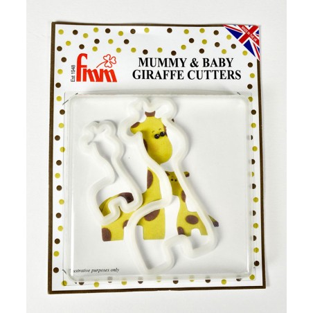 Mummy and Baby Giraffe Cutter set