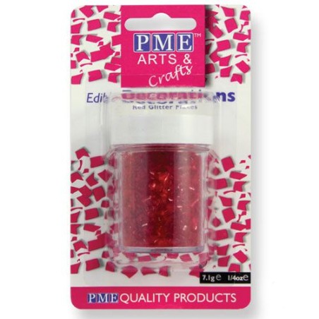 PME Glitter Flakes - Red (7.1g)