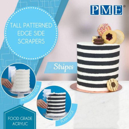 Stripes Tall Patterned Edge Side Scrapers by PME