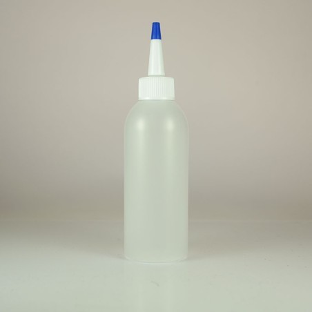 Πλαστικό Μπουκάλι με μύτη για γλάσο και άλλες χρήσεις 150ml Μπλε καπάκι