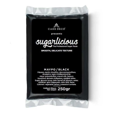 Ζαχαρόπαστα Sugarlicious Μαύρο 250γρ