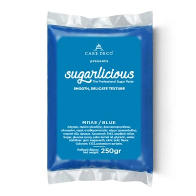 Ζαχαρόπαστα Sugarlicious Μπλε 250γρ