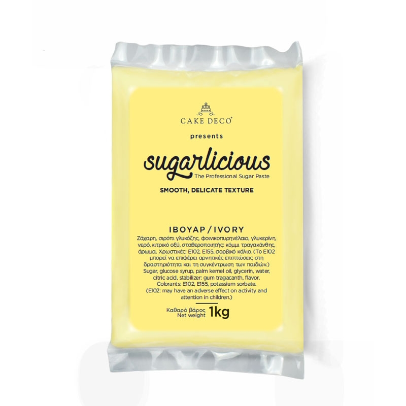 Sugarlicious Sugar Paste ready to Roll Ivory 1kg.