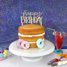 Κουπάτ για Happy Birthday Topper σε Μοντέρνα Γραμματοσειρά