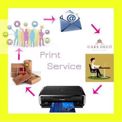 Edible Printing Service - A4 - No Editing - Wafer Paper