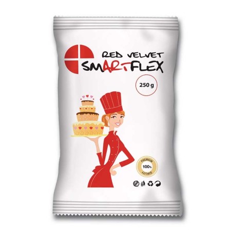 SmartFlex Red Velvet - Sugarpaste 250g - Vanilla Flavor