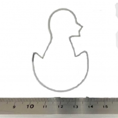 Baby Bird in shell Inox Cookie Cutter 3,8x5,2cm.