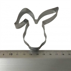 Floppy ear Rabbit Inox Cookie Cutter 7,4x7,6cm.