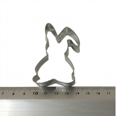 Rabbit Metallic Cookie Cutter for Cups 6,5x4cm.
