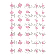 Ροζ Μπαλαρίνες - Meri BakeOns Φύλλο για Mαρεγκάκια 