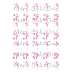 Μπαλαρίνες και Πουέντ - Meri BakeOns Φύλλο για Mαρεγκάκια 