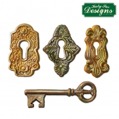 Διακοσμητικές Κλειδαριές Κλειδ - Καλούπι Σιλικόνης της Katy Sue